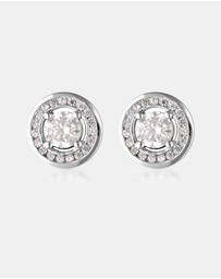 Georgini - Milestone Cubic Zirconia Silver Halo Earrings
