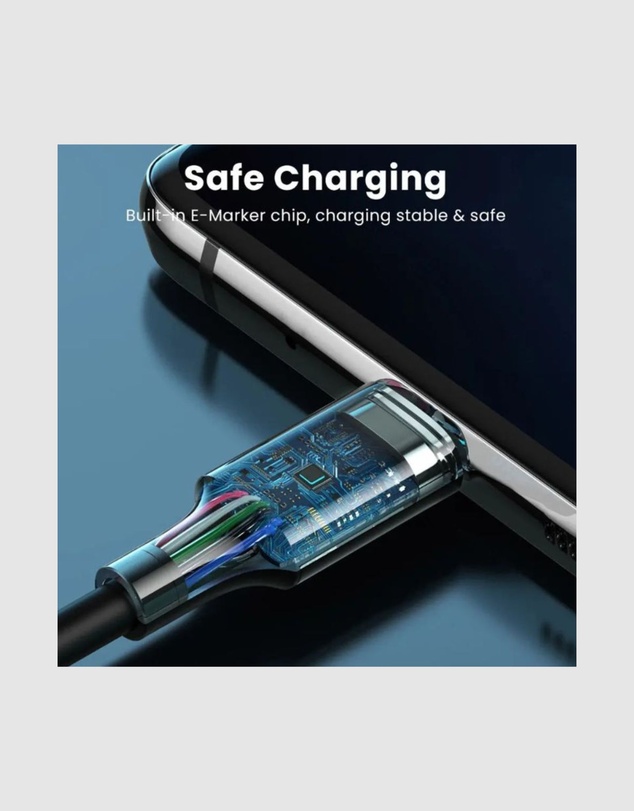 Ugreen - UGREEN 90120 USB-C to USB C Cable 100W 5A 3 Meter PD Fast Charging Data Transfer