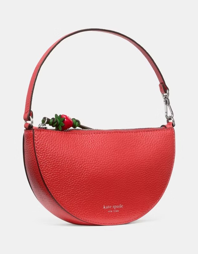 Kate Spade - Wink Pebbled Leather Strawberry Wristlet