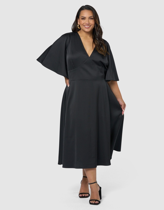 Pink Dusk by Curve Project - Seductive Secrets Midi Dress