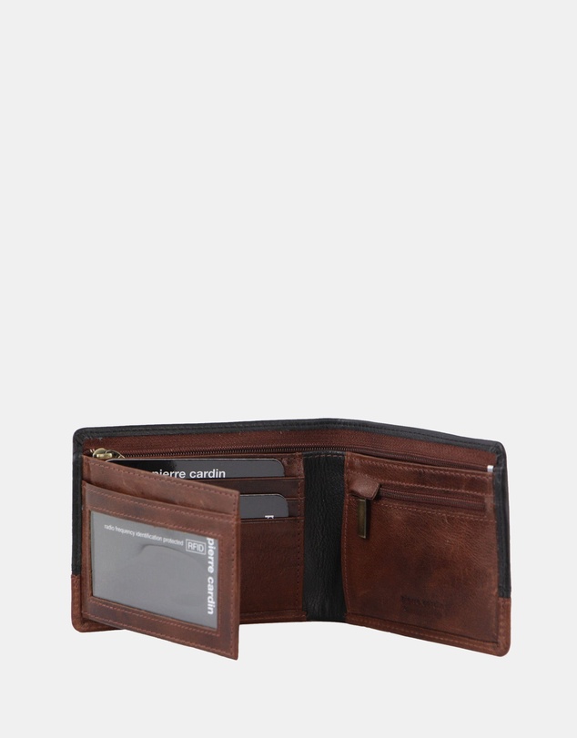 Pierre Cardin - Pierre Cardin Leather 2-Tone Men's Tri-Fold Wallet
