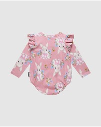 Rock Your Baby - Hunny Bunny Long Sleeve Frill Bubble Bodysuit