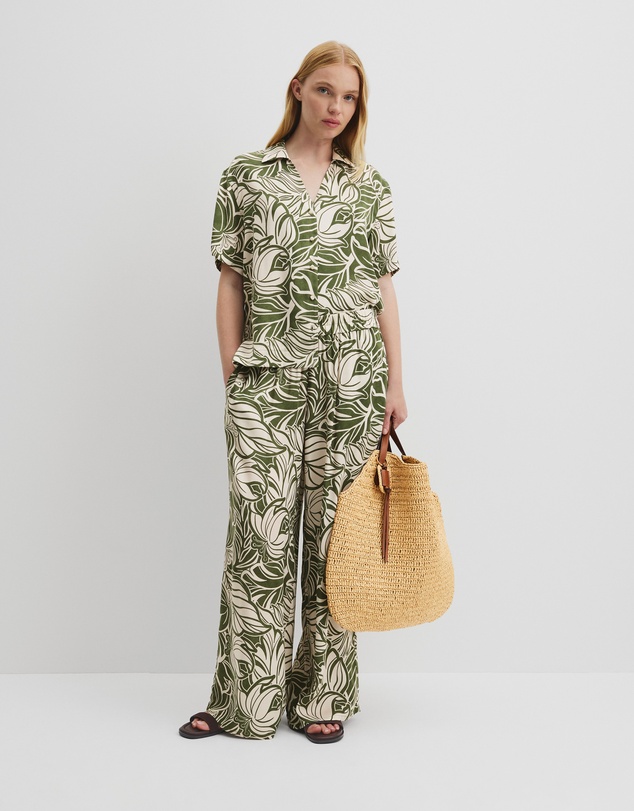 Country Road - Print Pull On Cupro Pant