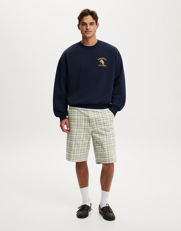 Cotton On - Relaxed Fit Graphic Crew Sweater