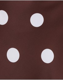 Petal & Pup - Remmie Strapless Maxi Dress - Brown Polka Dot
