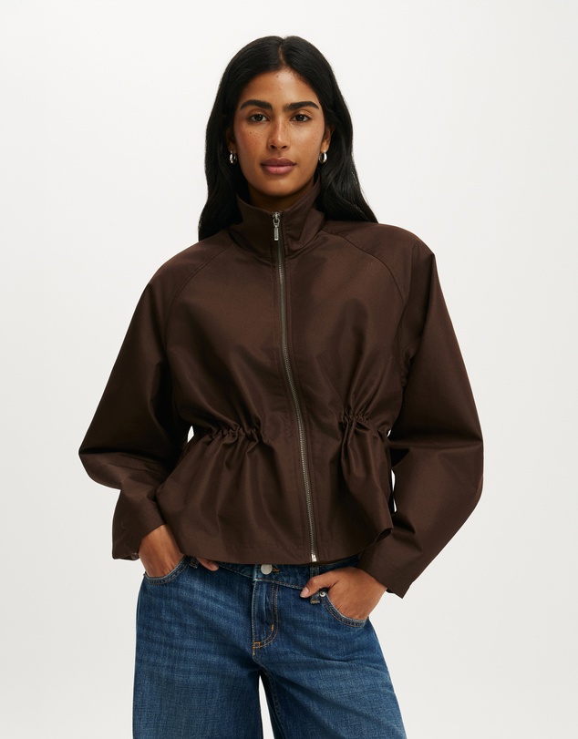 Cotton On - Leo Cinched Spray Jacket