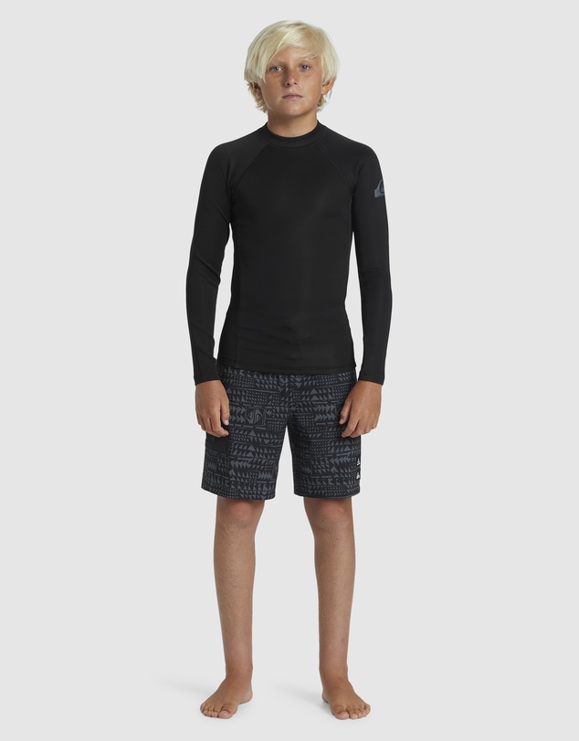 Quiksilver - Everyday Heat Long Sleeve Upf 50 Surf T Shirt For Boys 2 7