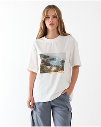 Lost in Lunar  - St Tropez Postcard Tee