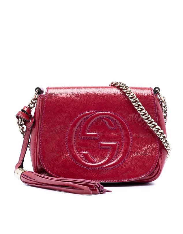 Pre-Loved by Azura Reborn - Pre-Loved Small Patent Soho Chain Flap Crossbody
