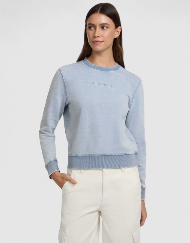 GUESS Jeans - GUESS JEANS Crew Neck Regular Logo Sweater