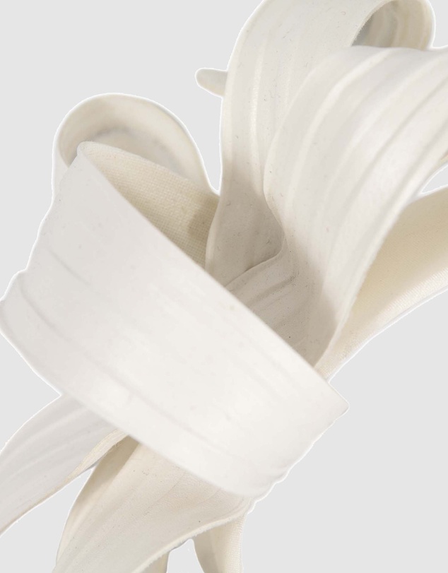 Max Alexander - Leather Leafs Cream Headband Fascinator