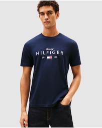 Tommy Hilfiger - Logo Graphic Jersey Crew Neck T-Shirt