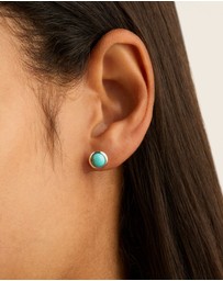 Najo - Husk Turquoise Stud Earring