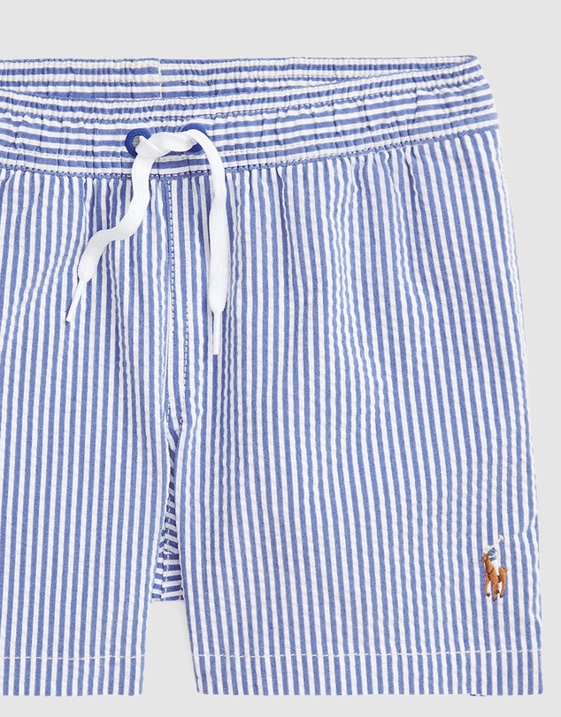 Polo Ralph Lauren - Traveler Stretch Seersucker Swim Trunks - Kids