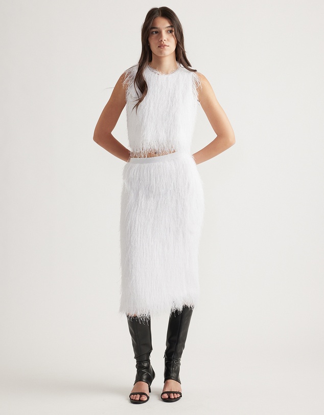 Decjuba - Rue Lurex Fringed Shell Top