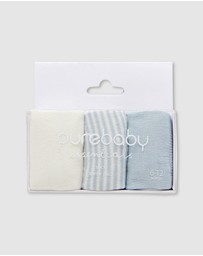 Purebaby - 3 Sock Pack-Kids-Babies
