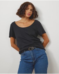 Atmos&Here - Organic Cotton Scoop Neck Tee