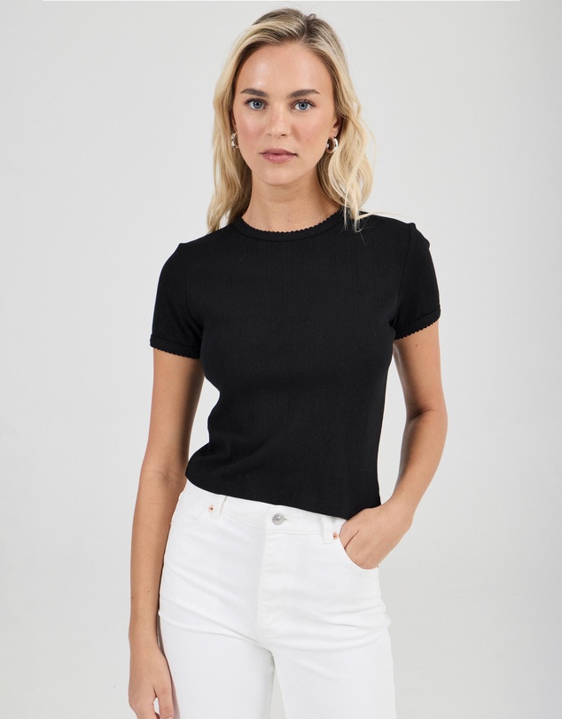 Rolla's - Pointelle Cotton Classic Tee