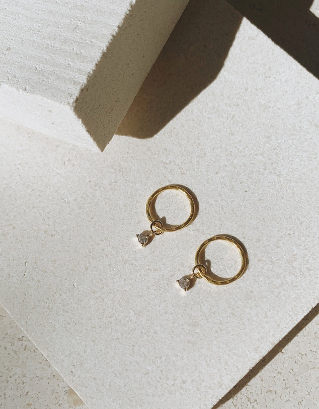 SAINT VALENTINE - Saint Mini Hoops - Gold - ICONIC EXCLUSIVE