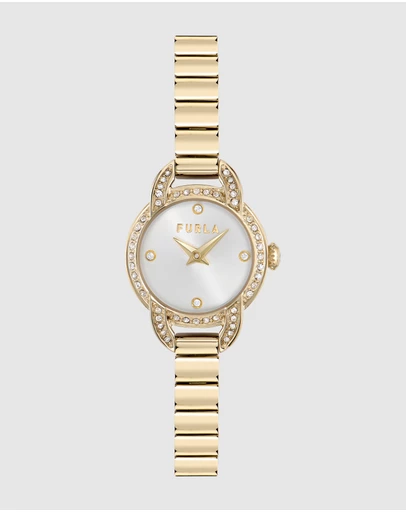 Furla - Furla Mini Shape 20mm Gold-Tone Stainless Steel Bracelet Watch