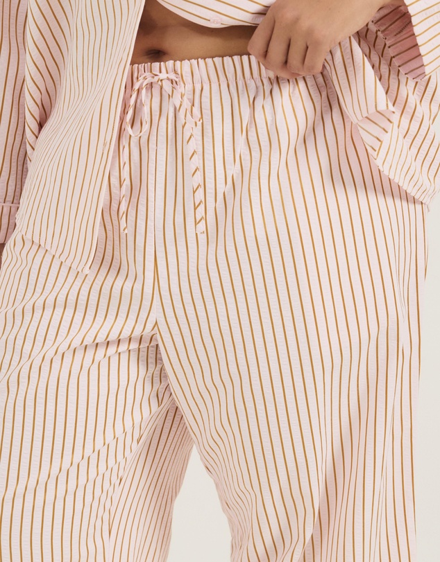 Atmos&Here Curvy - Esme Stripe Long Sleeve Pyjama Set