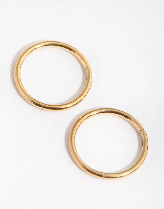 Lovisa - 24 Carat Gold Plated Surgical Steel 8mm Sleeper Earrings