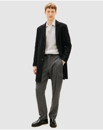 Tommy Hilfiger - Smart Casual Wool Blend Single Breasted Coat