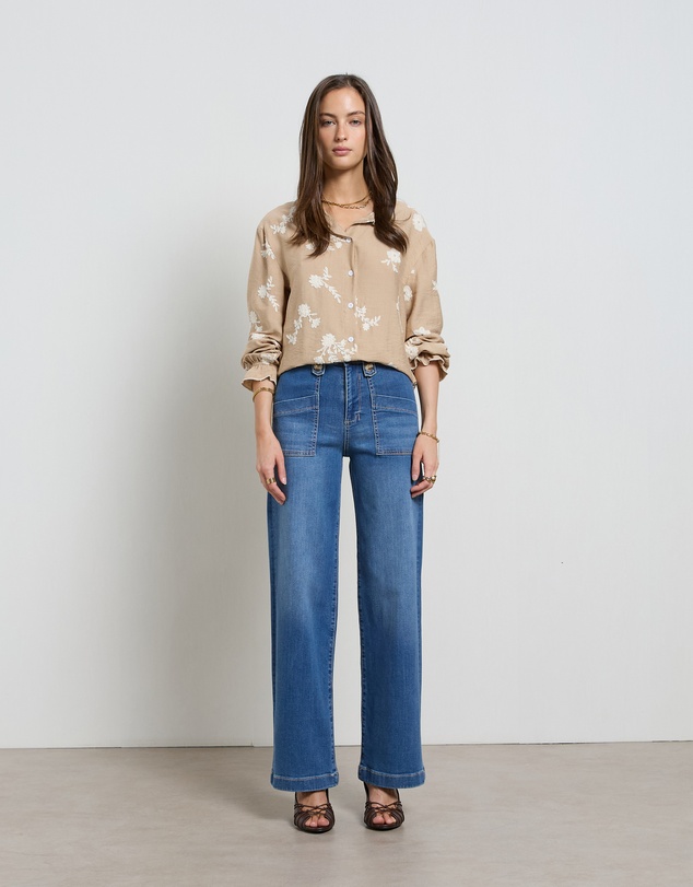 DRICOPER DENIM - Sherry Long Wide Straight Leg Jeans