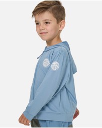 Rip Curl - Icons UPF Zip Through Hood Rash Vest- Kids