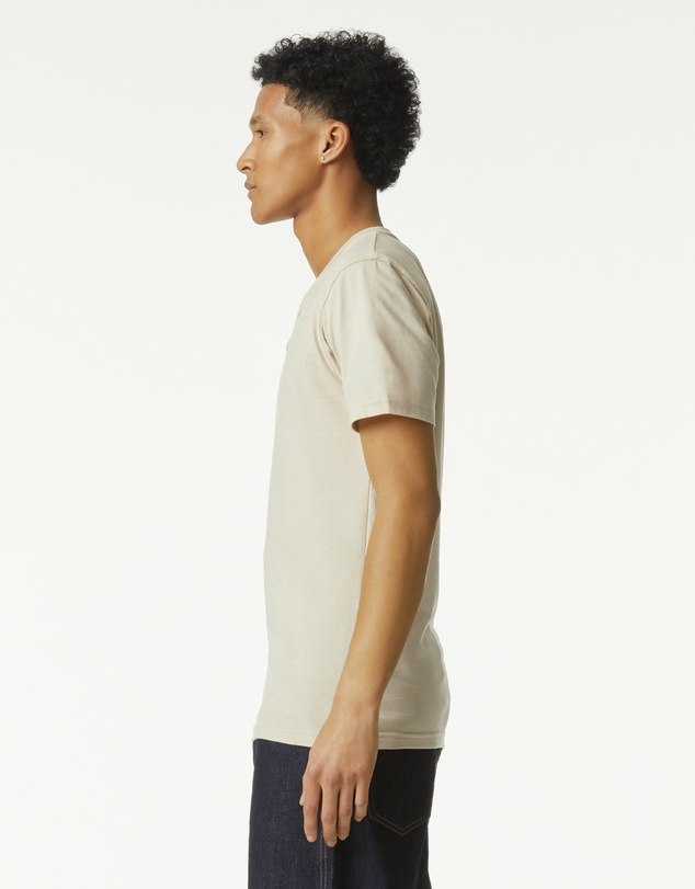 American Apparel - Unisex Henley Short Sleeve CVC T-Shirt