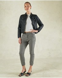 DRICOPER DENIM - Dita Coated Denim Black Jacket