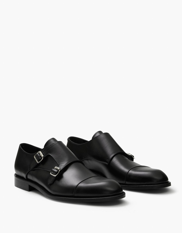 Aquila - D'ORO Collection - Baldwin Leather Monk Strap Shoes