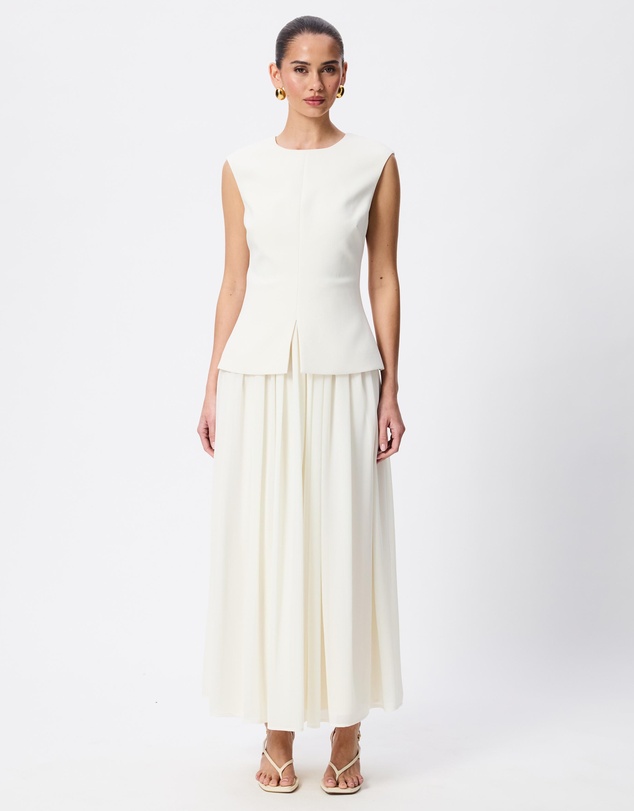 Tussah - Philippa Sleeveless Sheer Skirt Maxi Dress