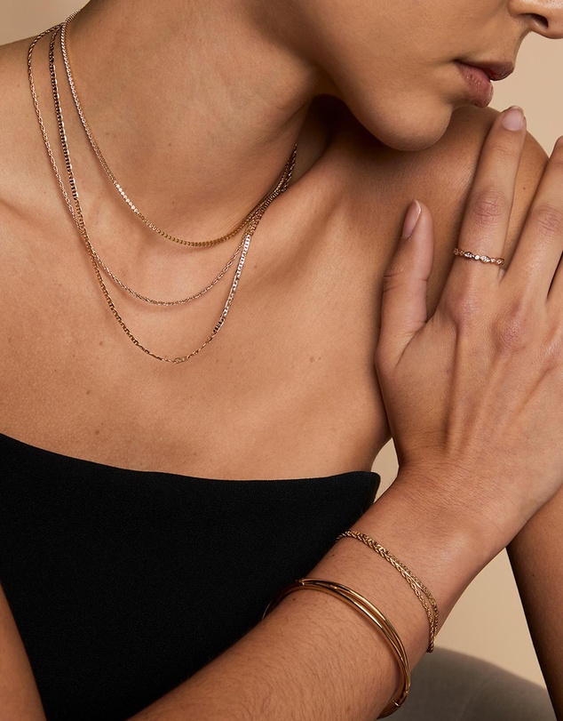 Astrid & Miyu - Illusion Double Chain Necklace