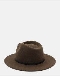 Morgan & Taylor - Soraya Wool Fedora in Brown