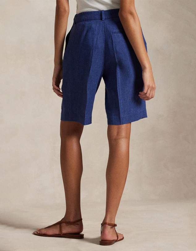 Polo Ralph Lauren - Long Pleated Linen Shorts