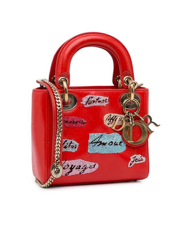 Pre-Loved by Azura Reborn - Pre-Loved dior Lady Dior Mini Bag Embroide