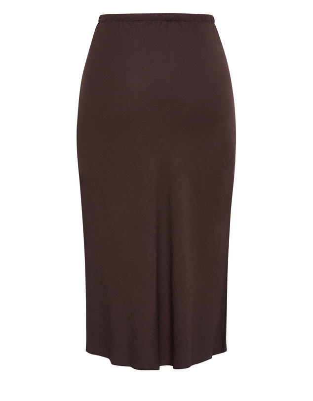 City Chic - Plus size Alexi Maxi Skirt - chocolate