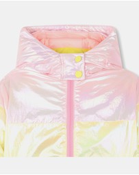 Billieblush - Rainbow Multicolored Down Puffer Jacket - Kids-Teens