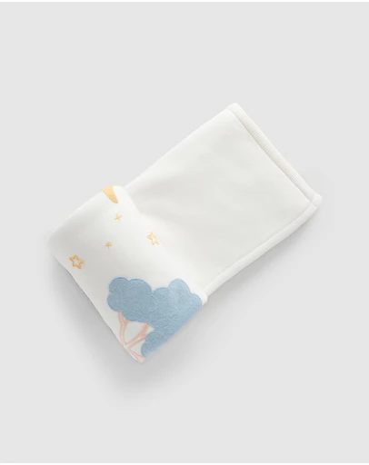 Purebaby - Embroidered Lined Blanket-Babies