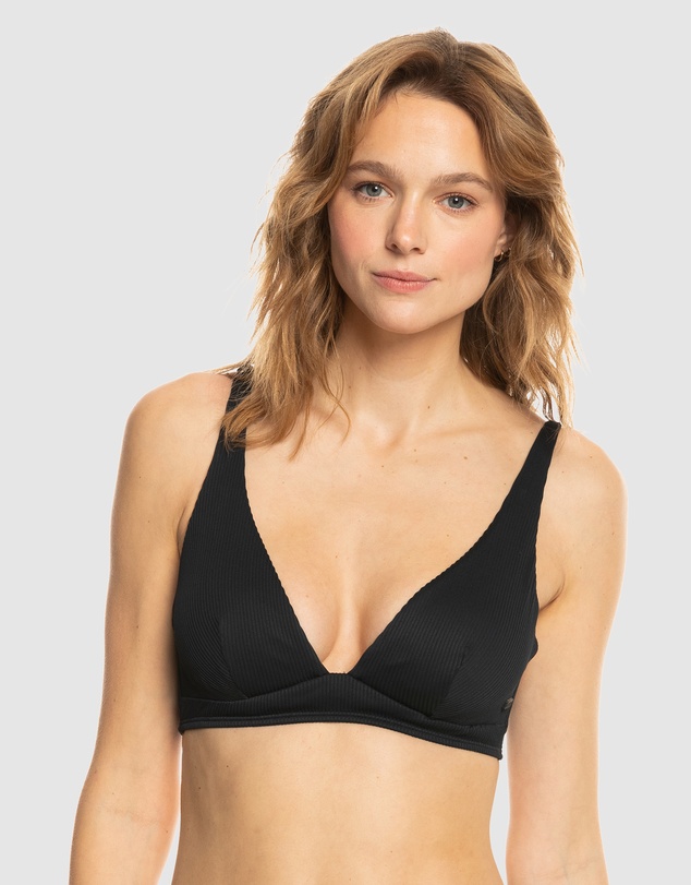 Roxy - Womens Rib Roxy Love The Roller Bikini Top