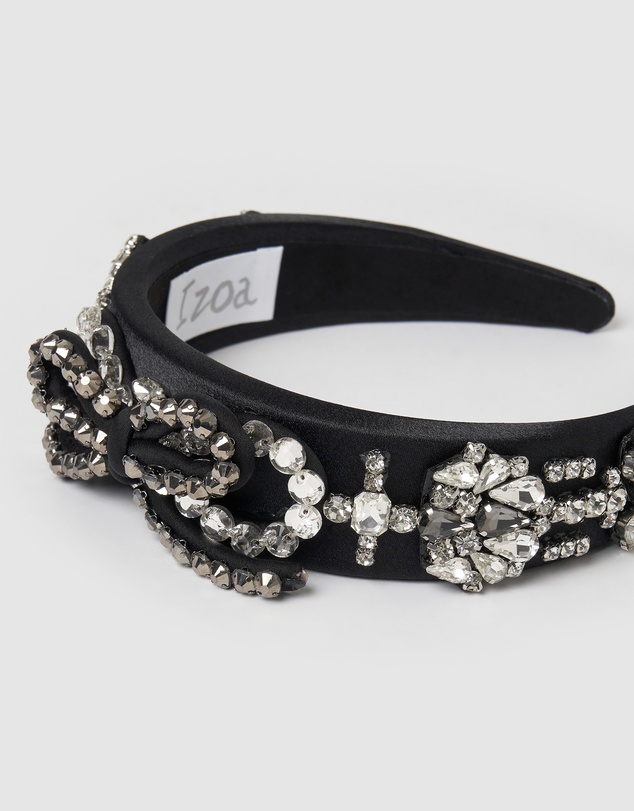 Izoa - Emma Headband Black/Silver