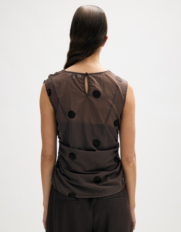 Minima Esenciales - Clove Spot Drape Top