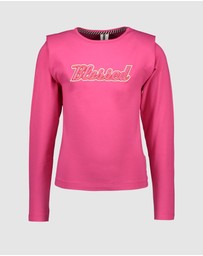 B.Nosy - Shoulder Pad Long Sleeve Tee - Kids-Teens