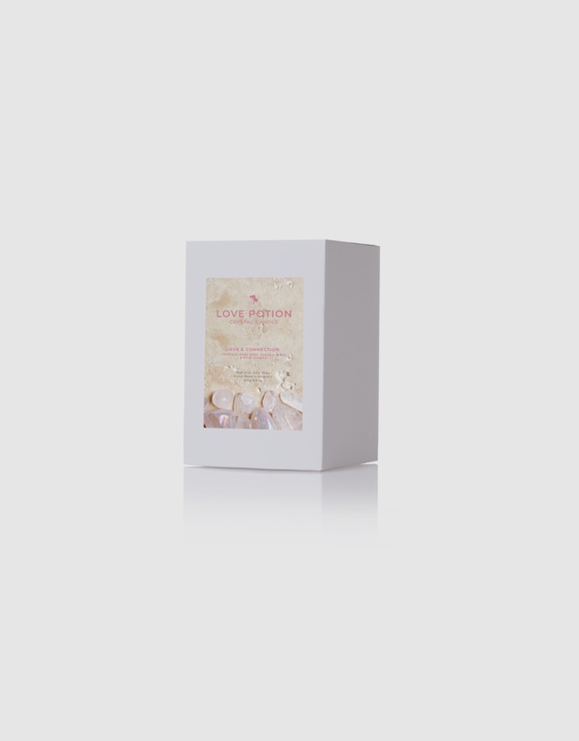 Silk Oil of Morocco - Love Potion Medium Crystal Candle - Love & Connection