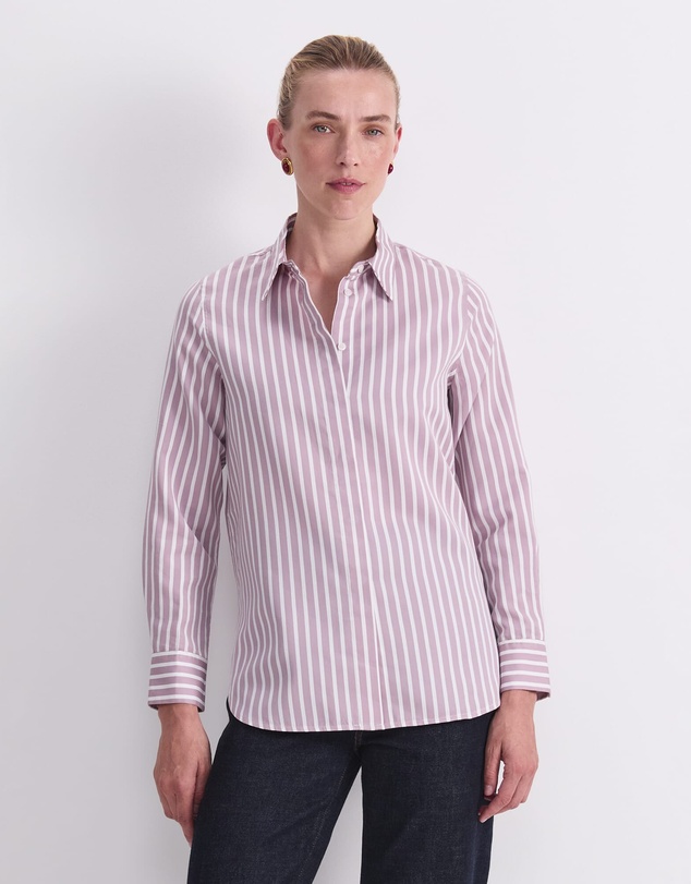 Sportscraft - Hannah Stripe Cotton Silk Shirt