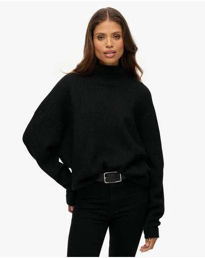 Superdry - Slouchy Mock Neck Jumper