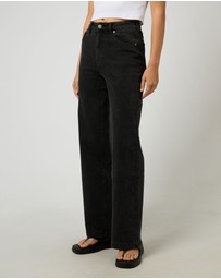 All About Eve - Jacqui Wide Leg Washed Black