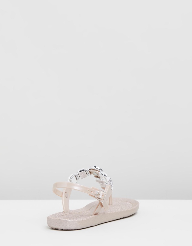 Holster - Mykonos Jewelled T-bar Sandal - Champagne - Women's
