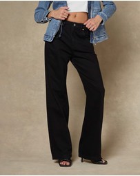 DRICOPER DENIM - Ella Baggy Black Jeans